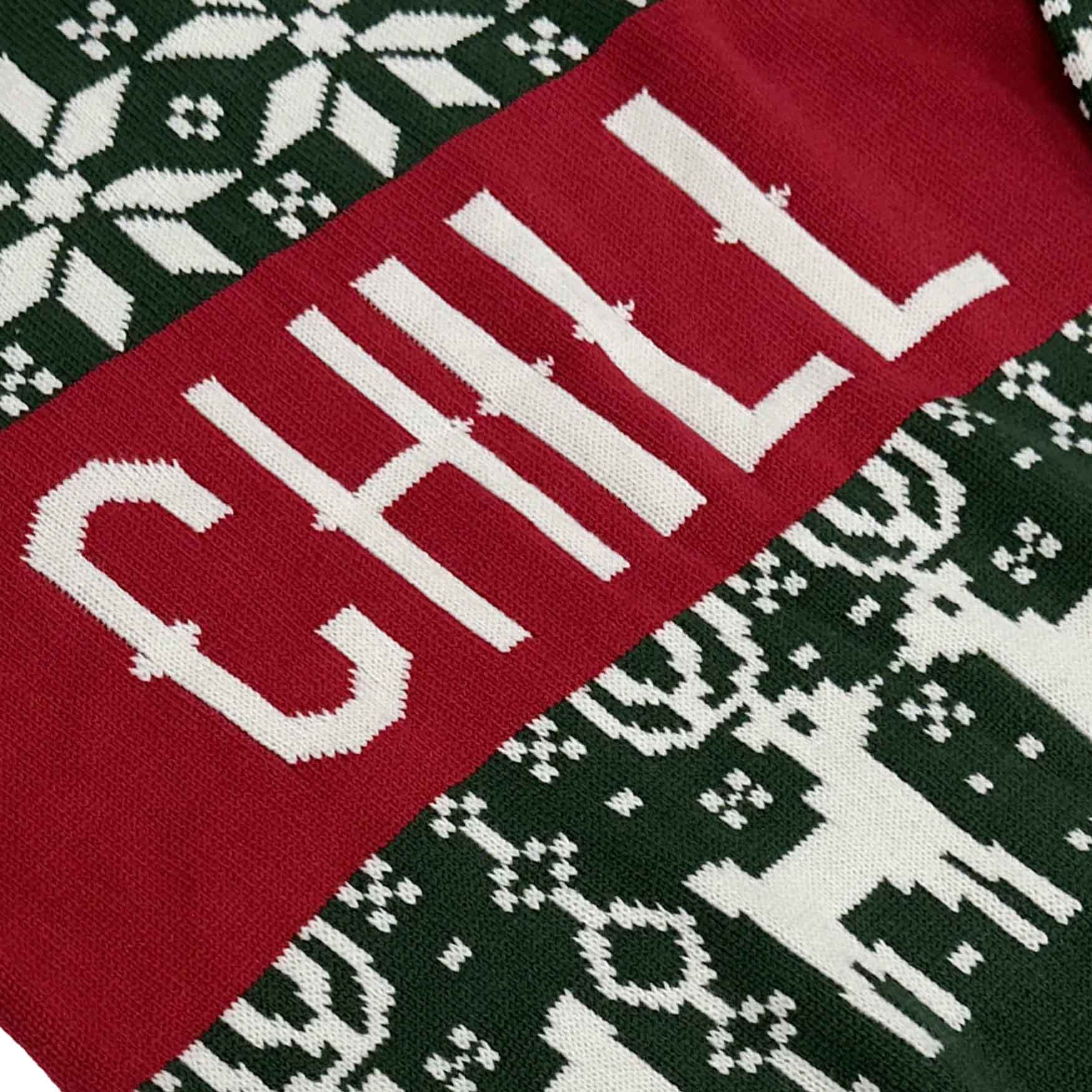 CHRISTMAS SWEATER, CHILL VIBES