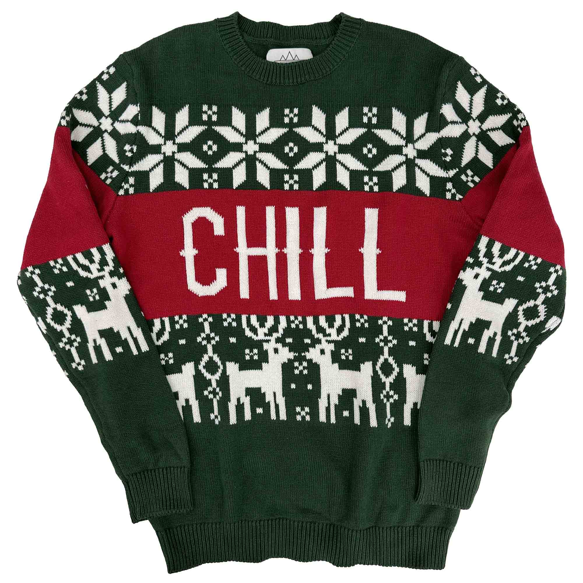 CHRISTMAS SWEATER, CHILL VIBES