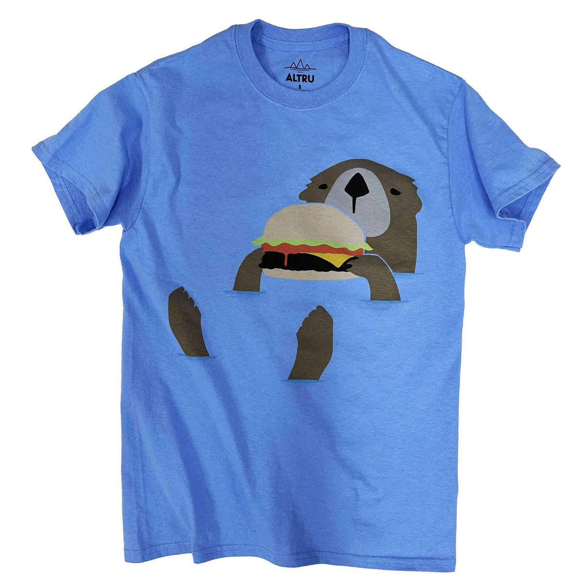 Otter Eating Hamburger graphic tee by Altru Apparel