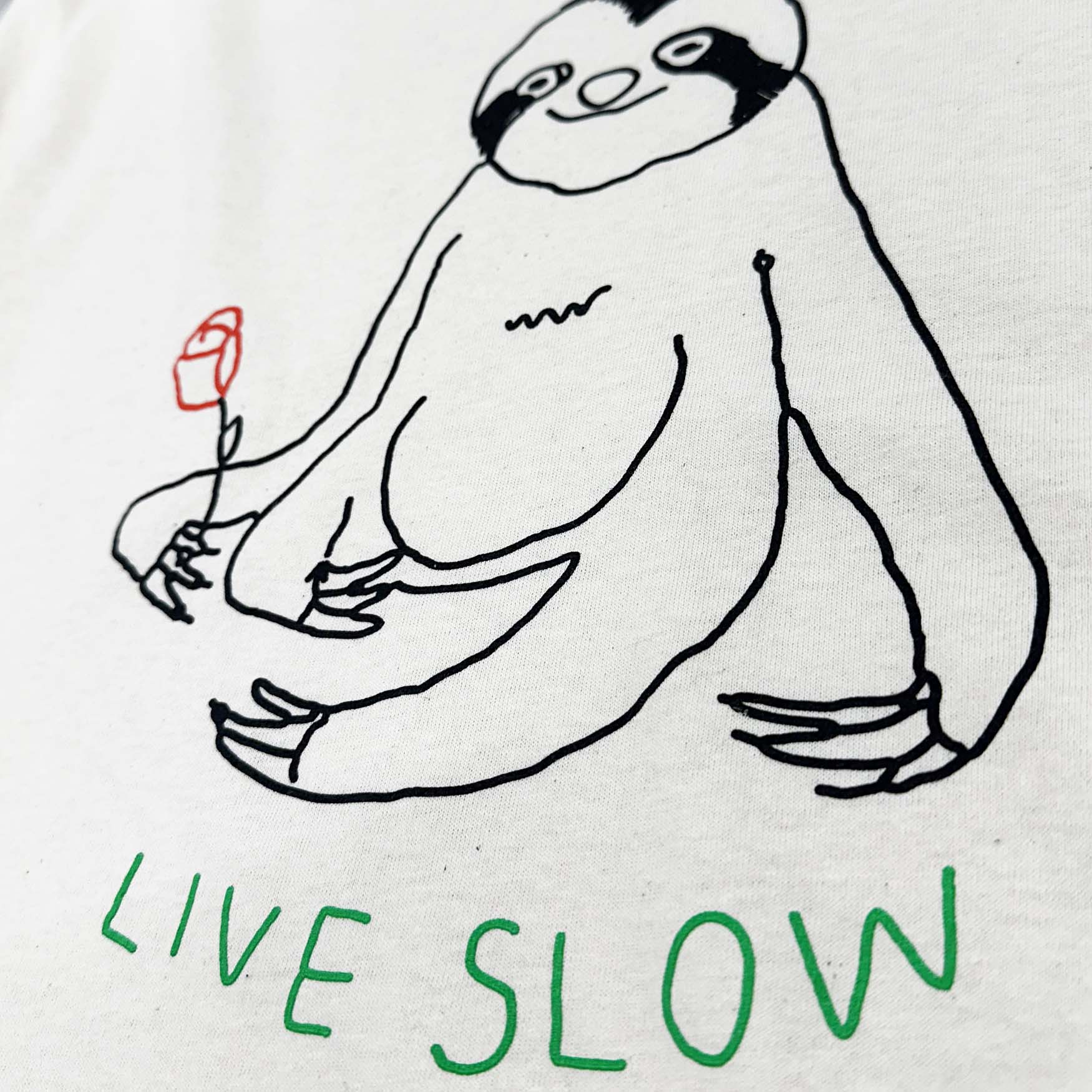 Live Slow Sloth Tee