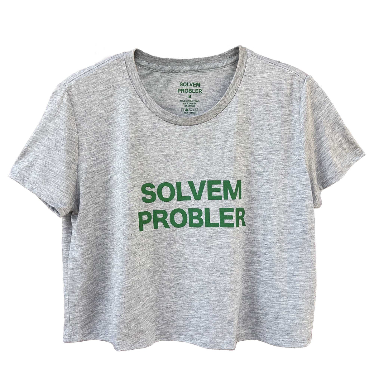 &quot;SOLVEM PROBLER&quot; Women&#39;s Crop Top