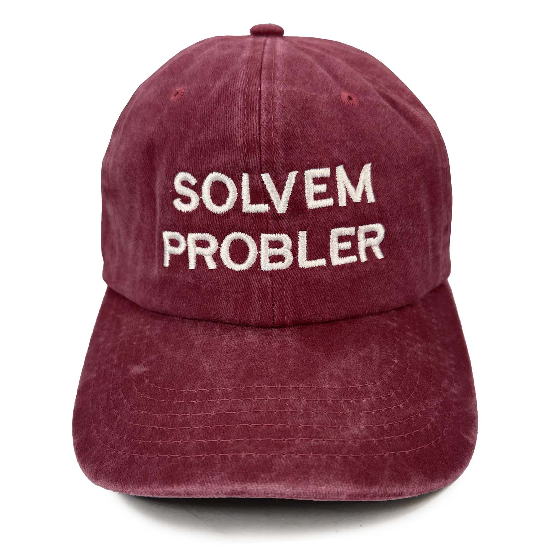 "Solvem Probler" 6 Panel Low Profile Embroidered Hat