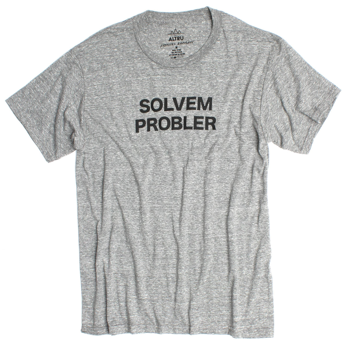 Solvem Probler Mens Tri-Blend Graphic Tee (It&#39;s spelled wrong...get it?)