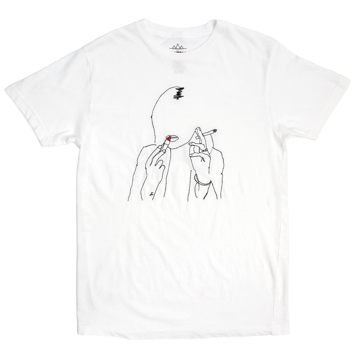 Kate Embroidered white T-shirt by Altru Apparel