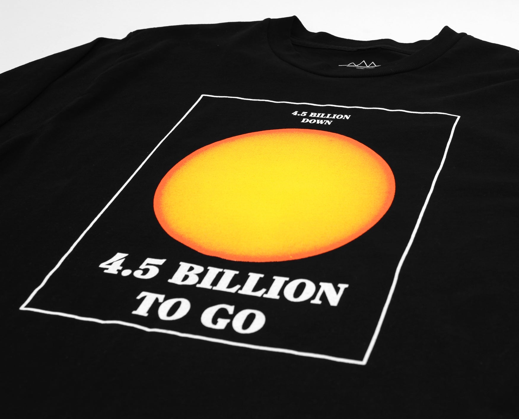 Fun Sun Facts about the sun dying, black long sleeve graphic tee