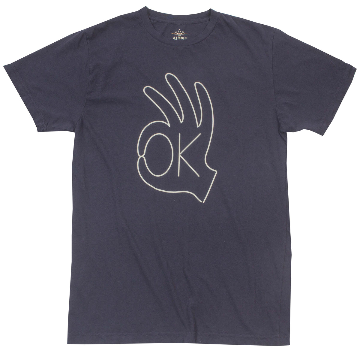 Buy OK Hand on navy graphic tee | Altru Apparel | High Quality Fashion ...