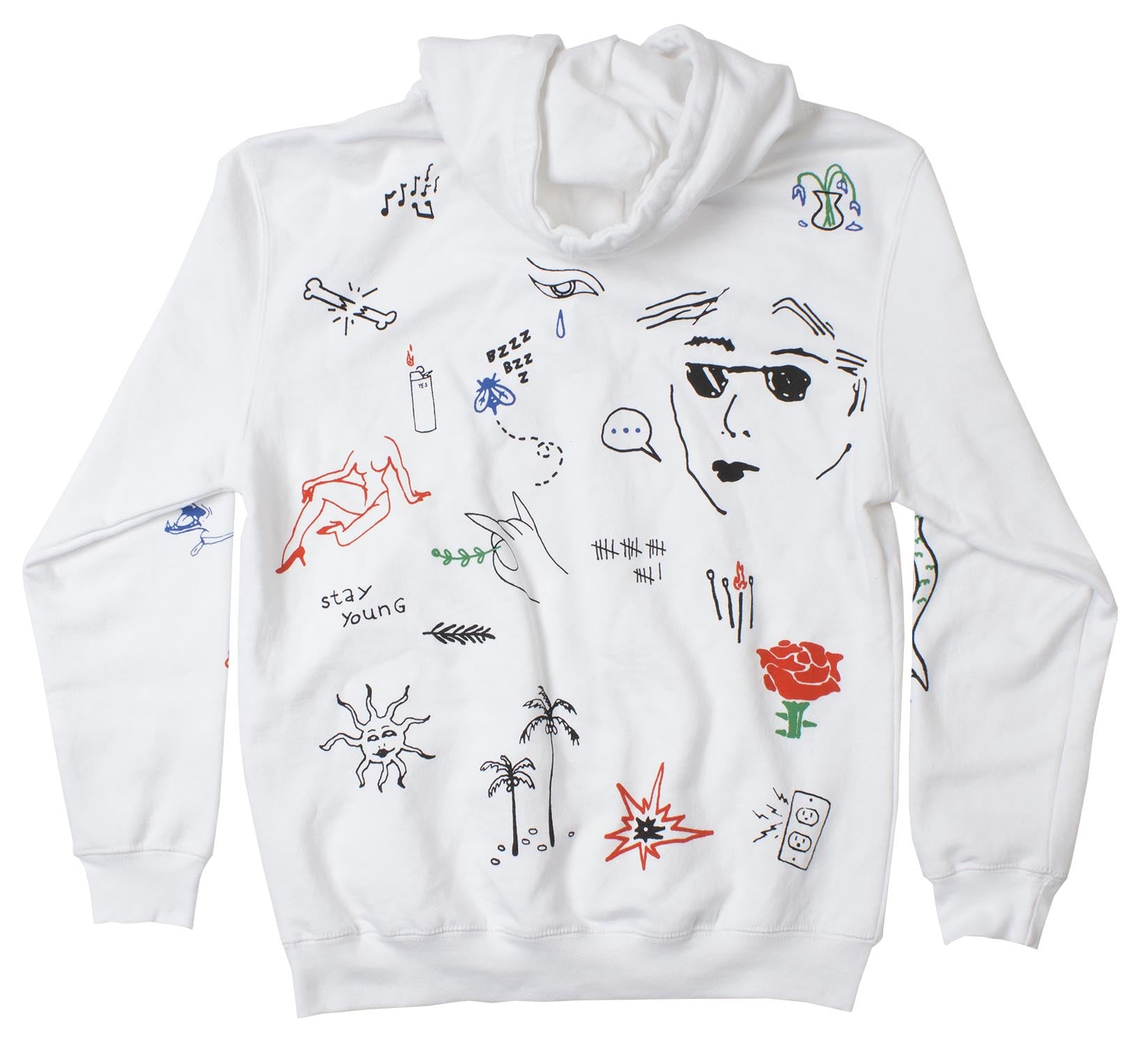 Stick N Poke Art Graphic Hoodie