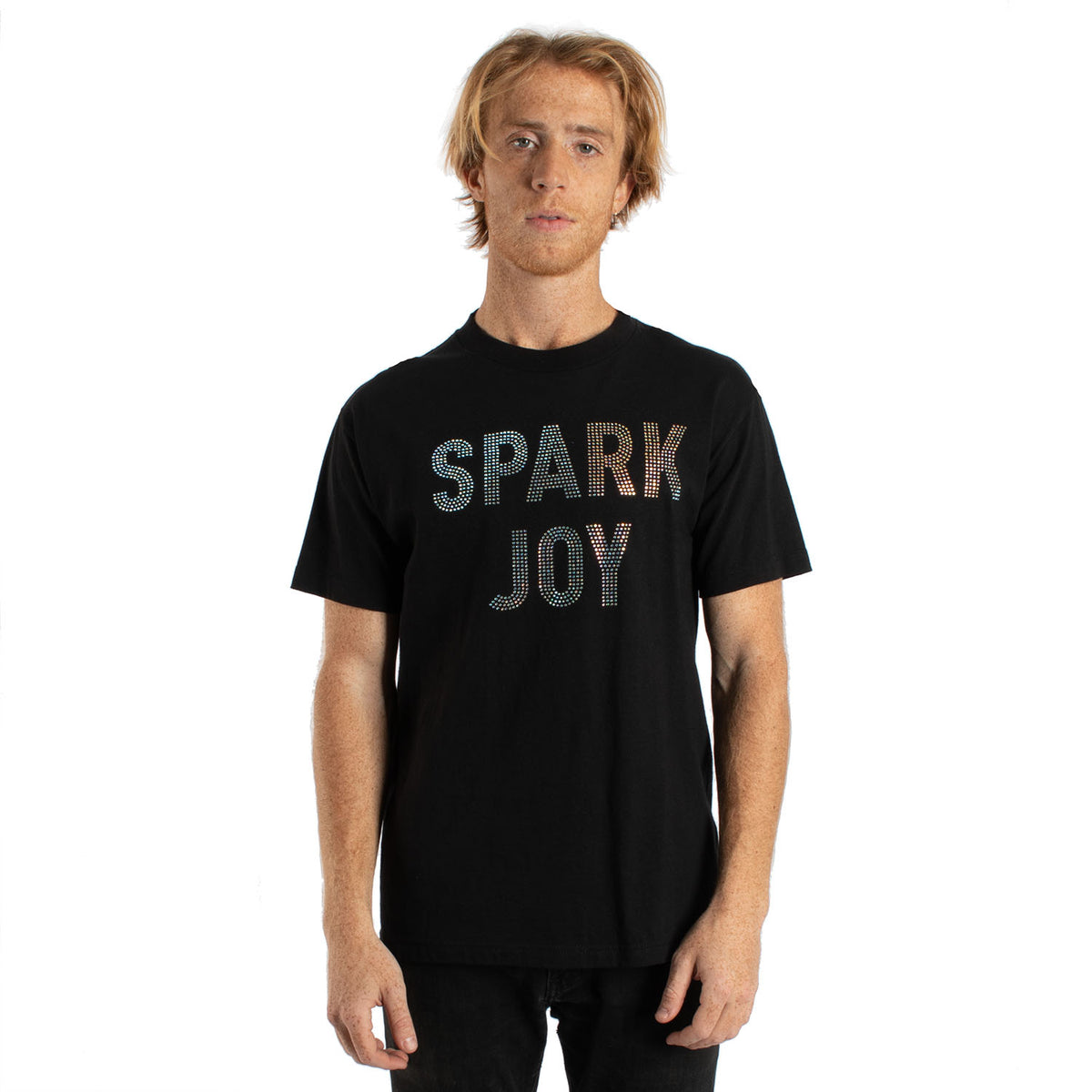 SPARK JOY rhinestone tee