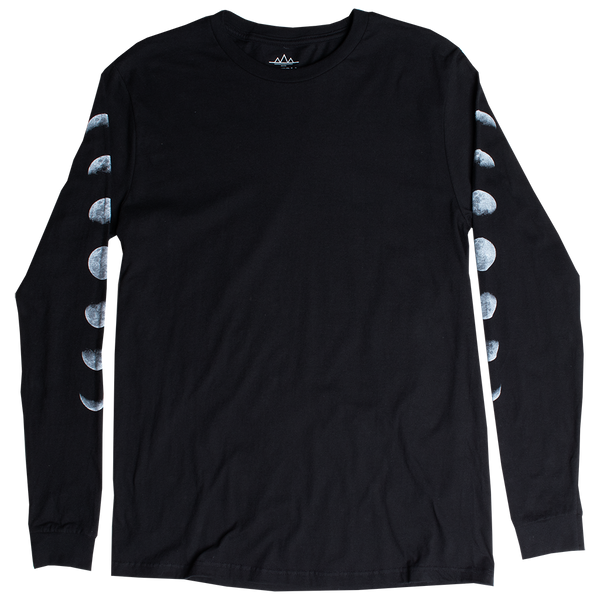 Moon Phases on sleeves tee