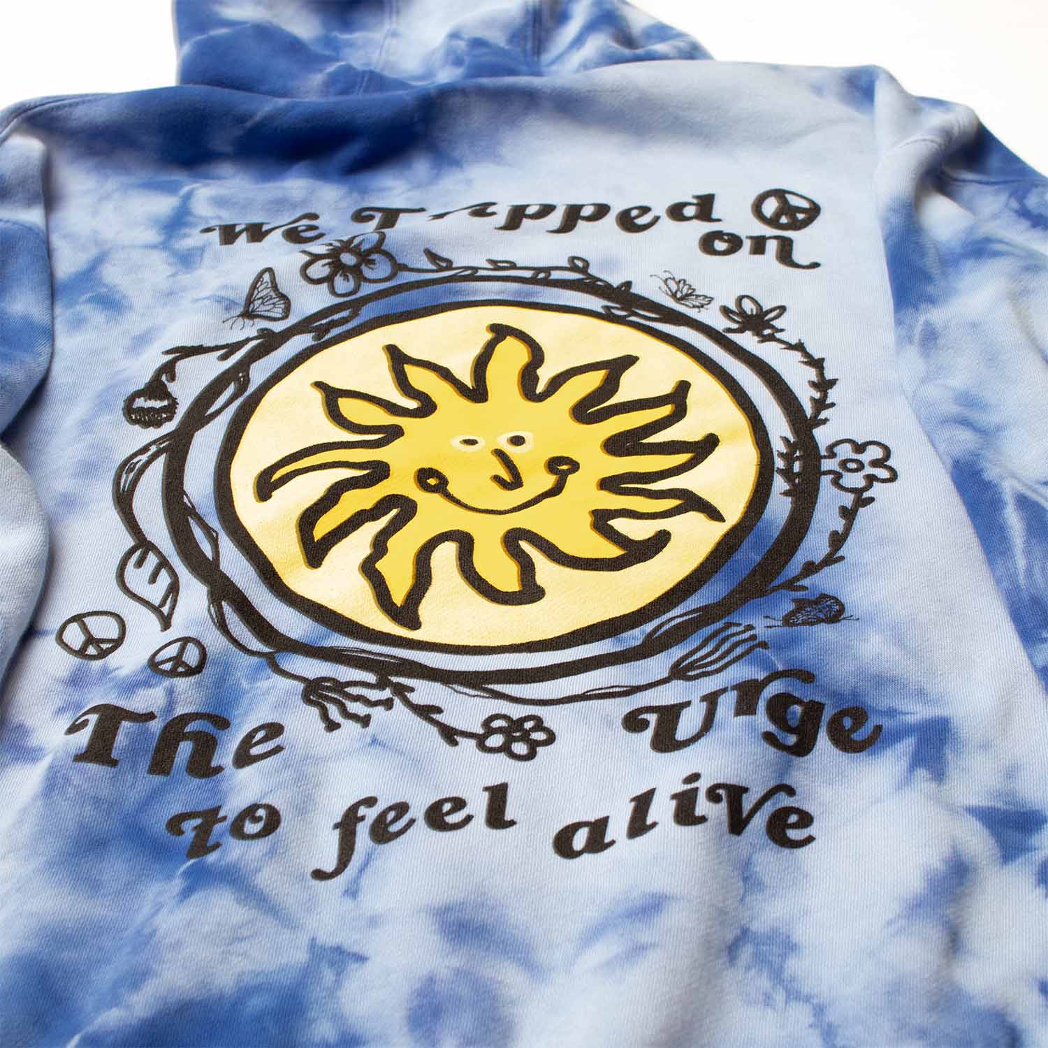 We Tripped Tie-Dye Relaxed Fit Hoodie