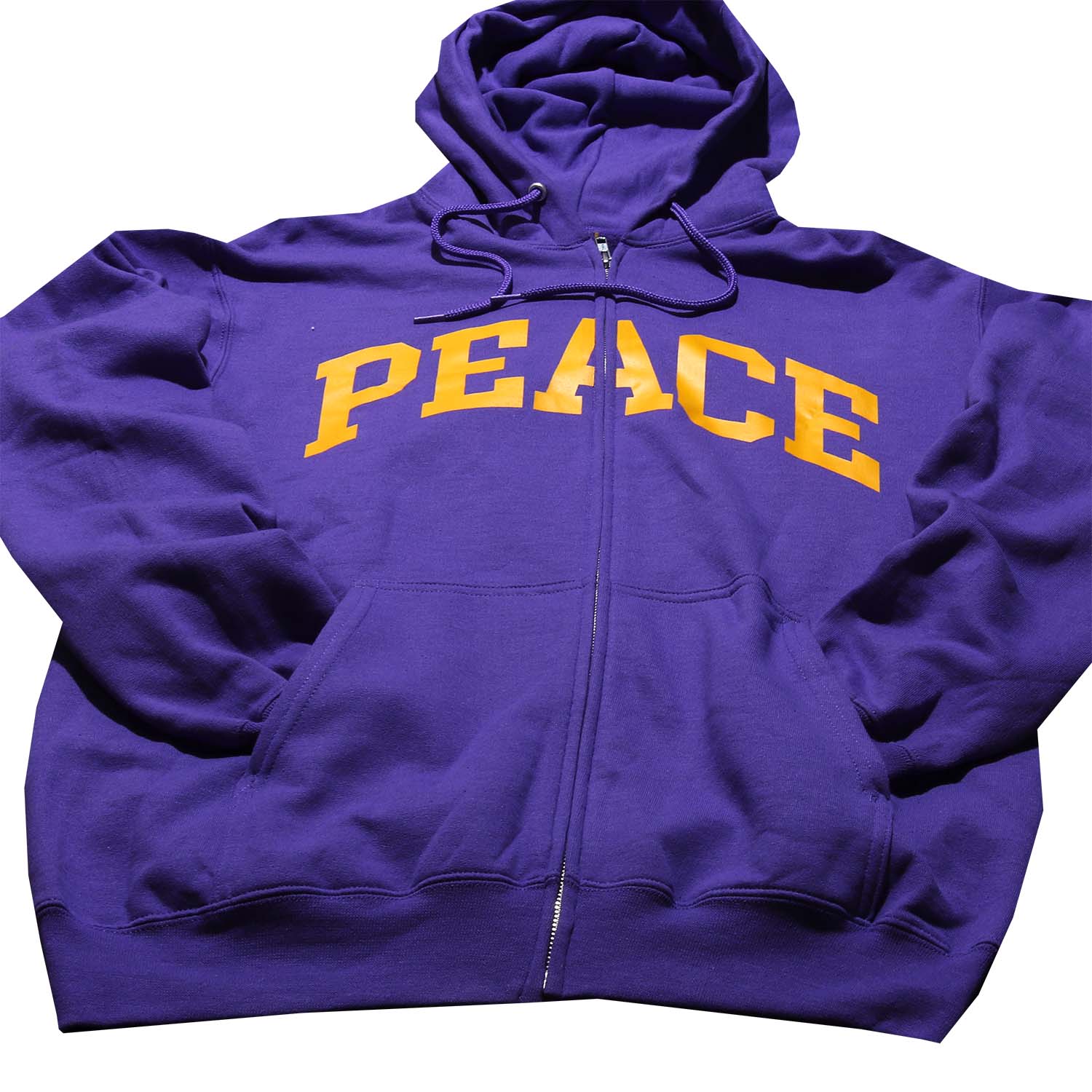 PEACE Fleece Zip Hoodie