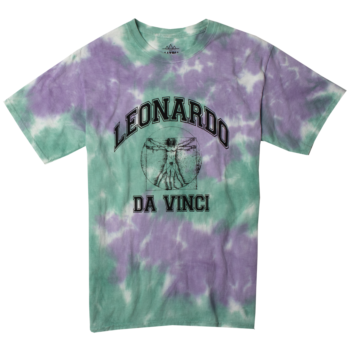 Leonardo Da Vinci tie-dye tee