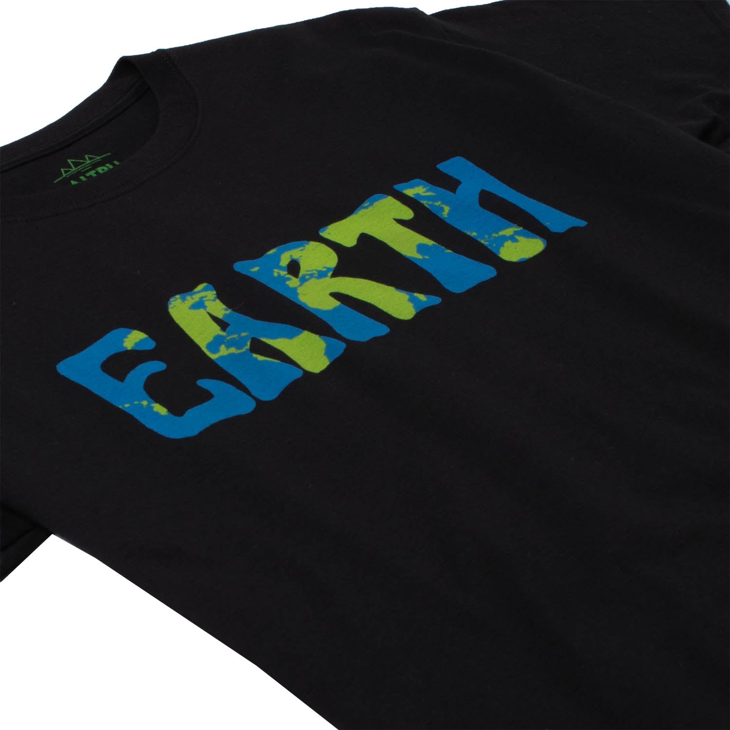 Earth Map Text tee shirt