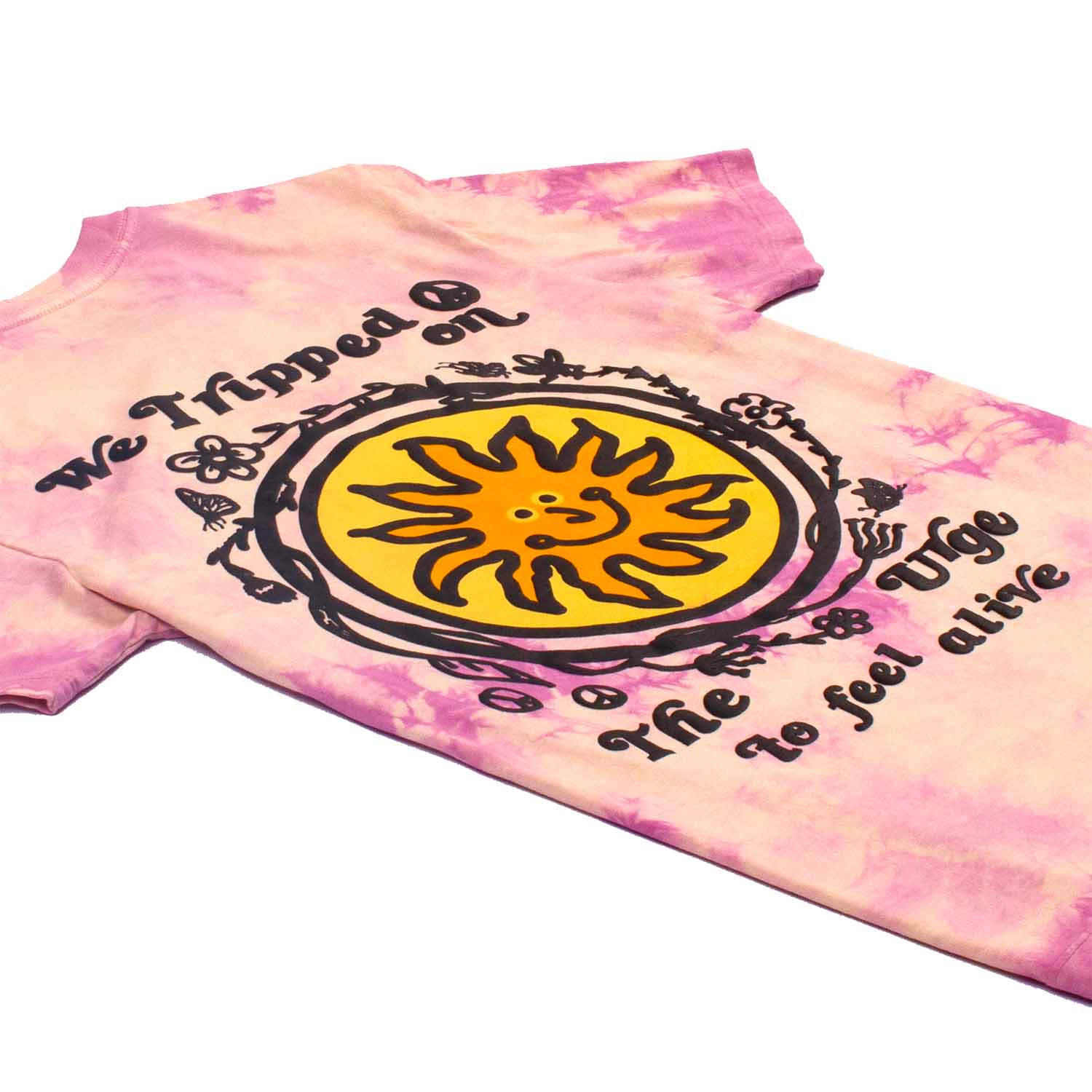 We Tripped puff ink tie-dye tee