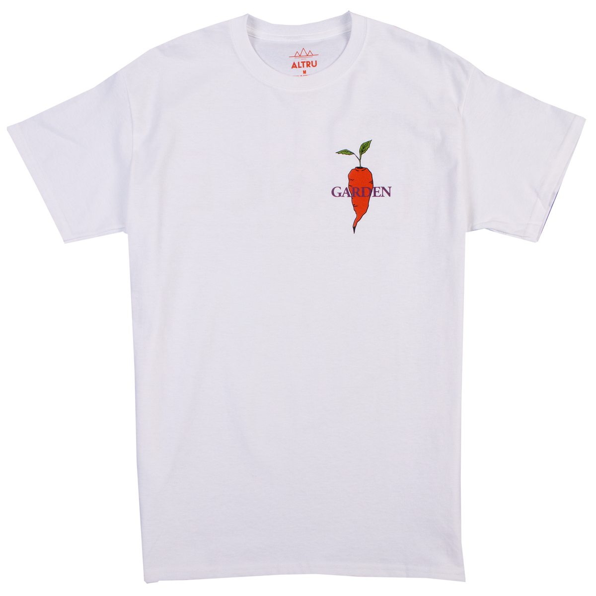 Garden graphic tee printed on front and back