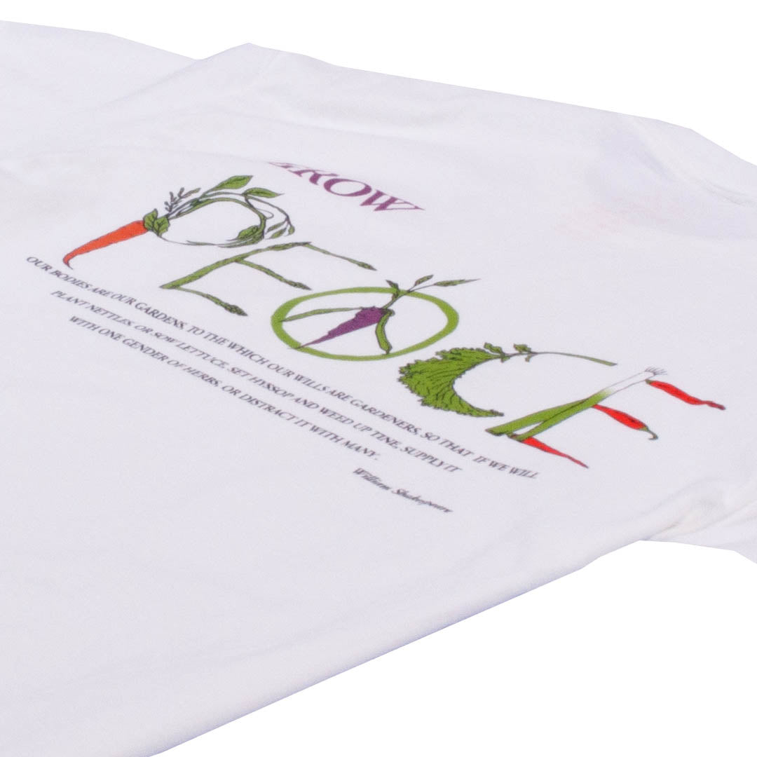 Garden graphic tee printed on front and back