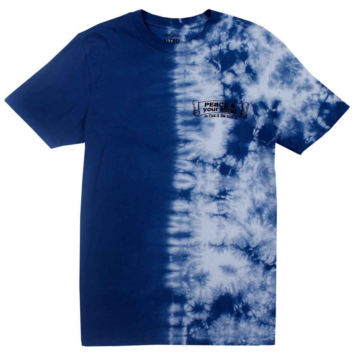 PEACE OF MIND half tie-dye tee