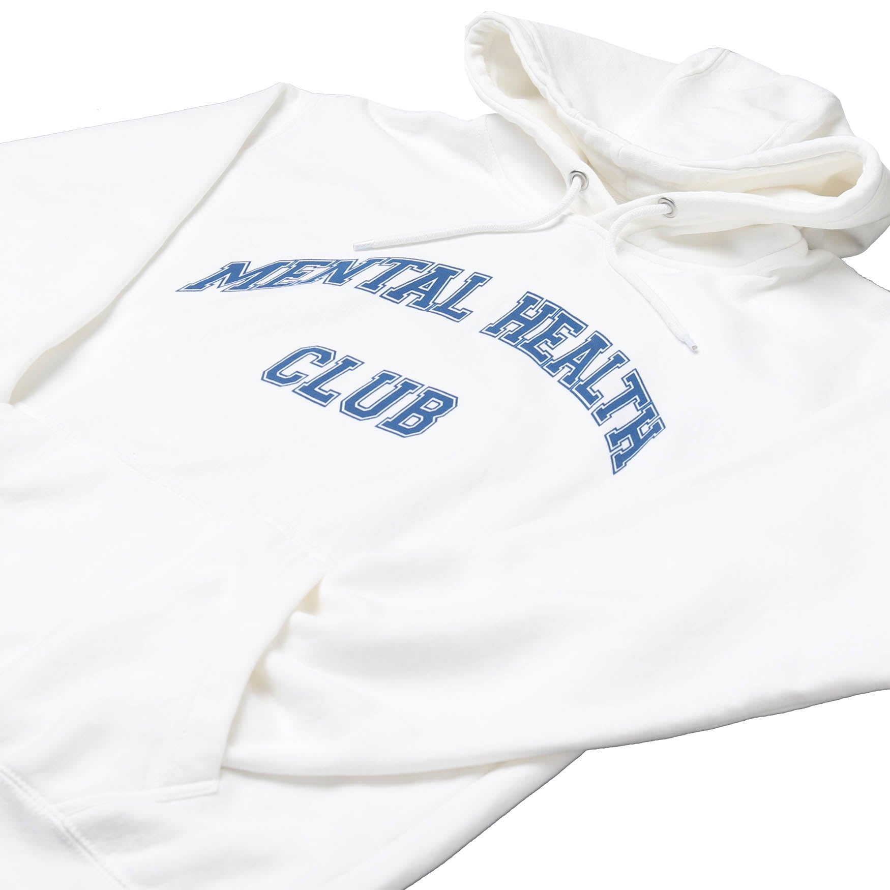 Mental Health Club White Fleece Hoodie