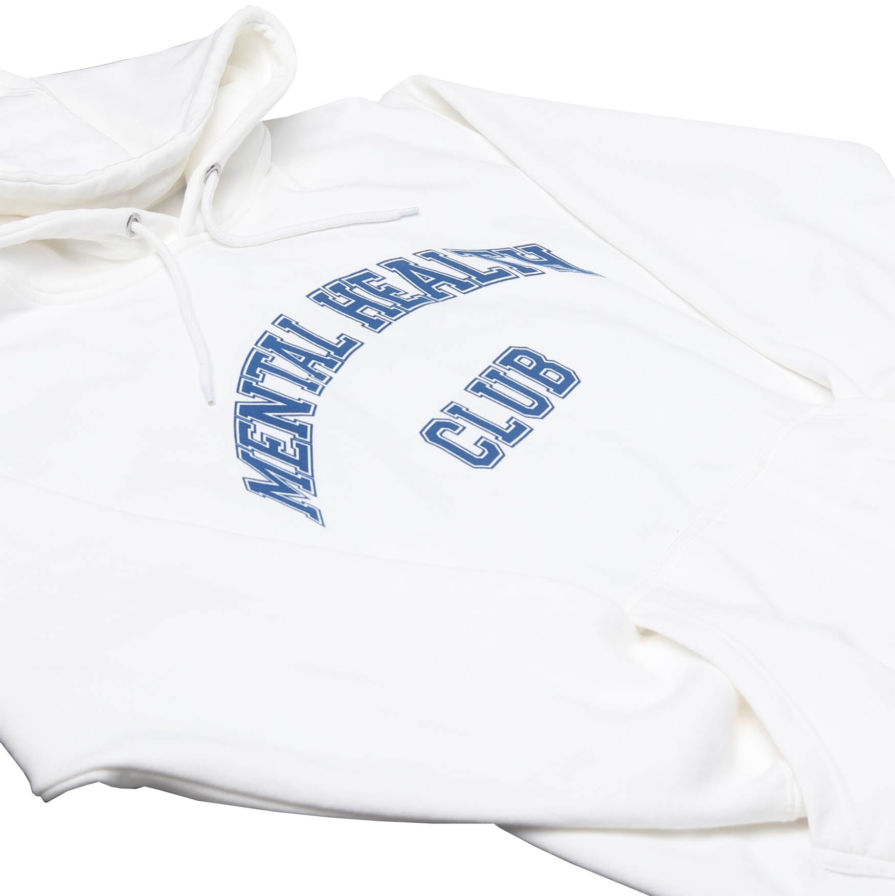 Mental Health Club White Fleece Hoodie