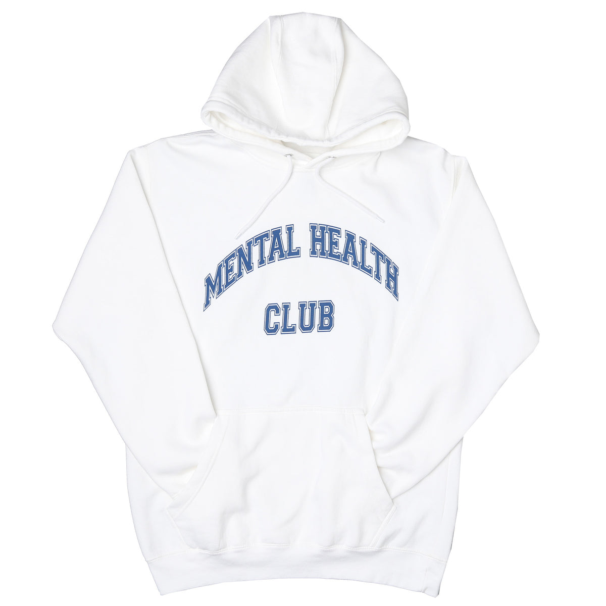 Mental Health Club White Fleece Hoodie