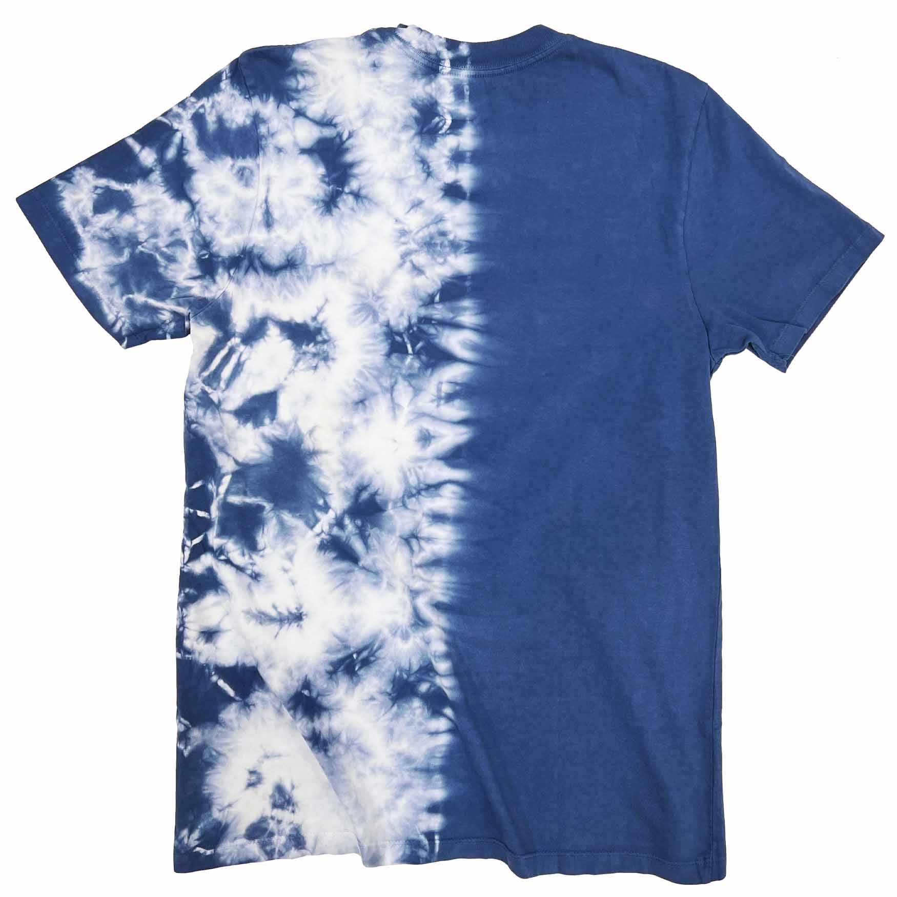 One Love high Density print HALF tie-dye tee