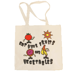 Buy Eat Your Fruits & Vegetables Tote Bag | Altru Apparel