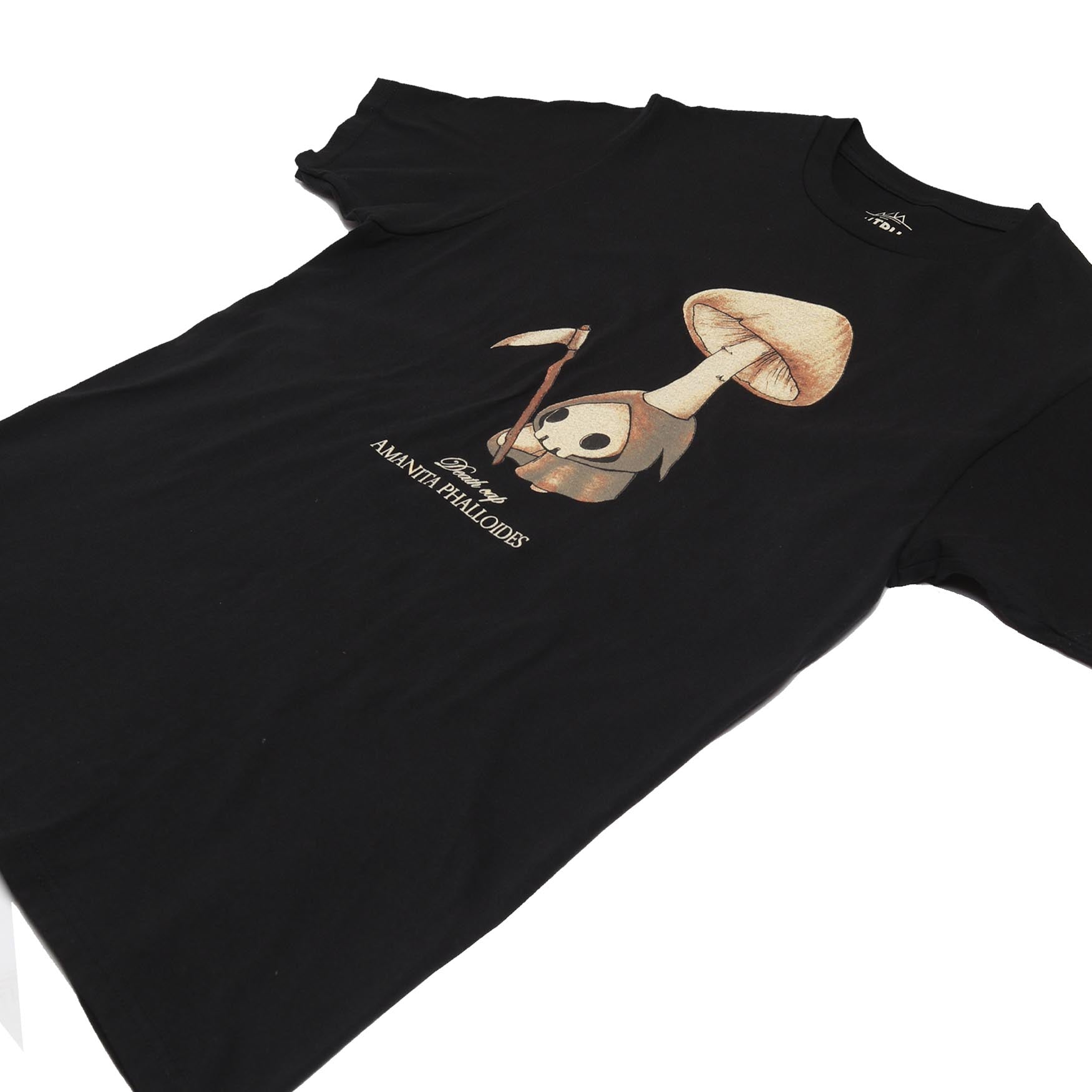 Altru Apparel Death Cap Abi Toad Mushling black tee front full photo 2