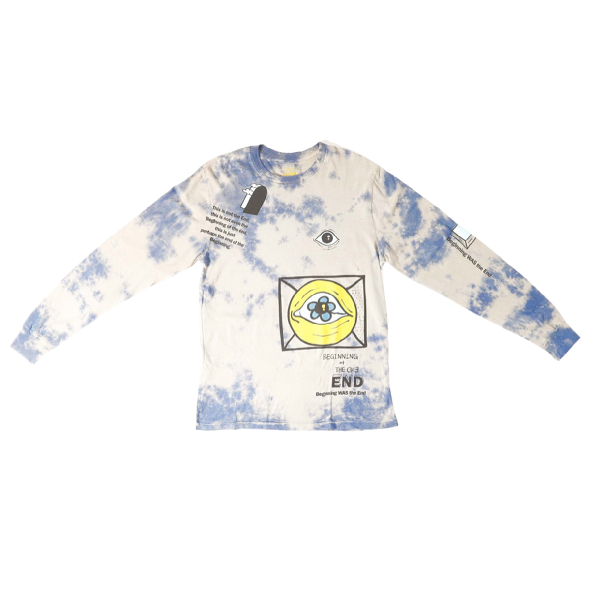 Beginning of the End cloud-tie-dye long sleeve tee