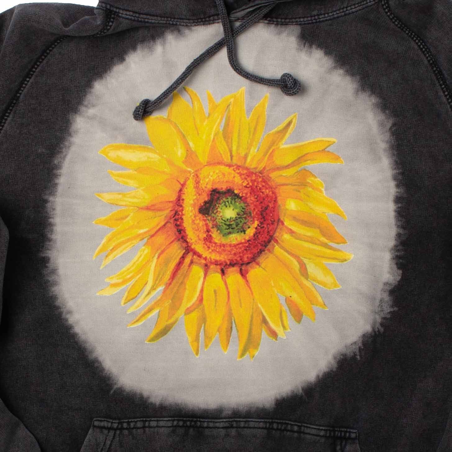 Van Gogh Big Sunflower Black Hoodie